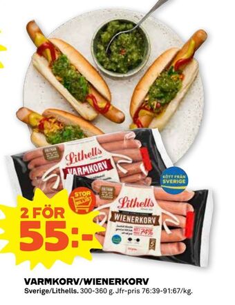 Stora Coop Varmkorv/wienerkorv erbjuda