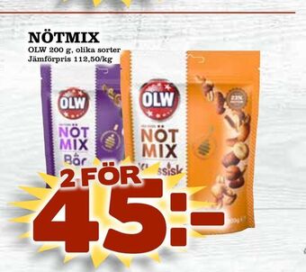 Supergrossen Nötmix erbjuda