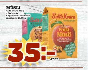 Supergrossen Müsli erbjuda