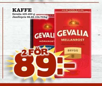 Supergrossen Kaffe erbjuda