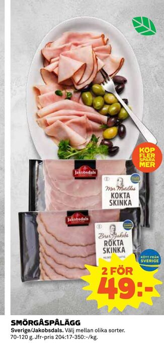 Coop Smörgåspålägg erbjuda