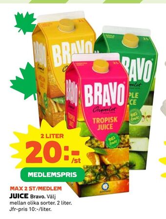 Coop Juice erbjuda