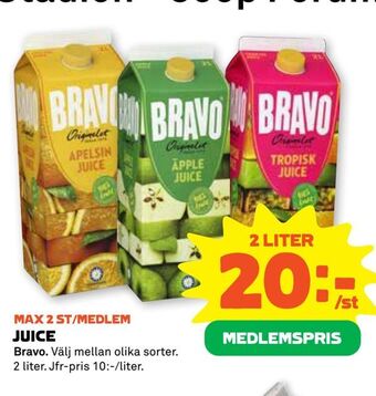 Stora Coop Juice erbjuda