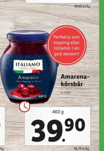 Lidl Amarena körsbär erbjuda