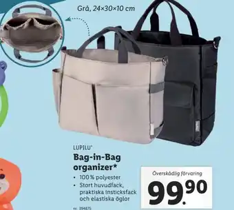 Lidl Lupilu Bag-in-Bag organizer erbjuda