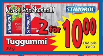 Supergrossen Tuggummi erbjuda