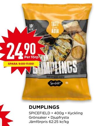 Willys Dumplings erbjuda