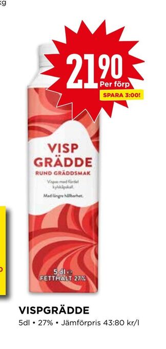 Willys Vispgrädde erbjuda