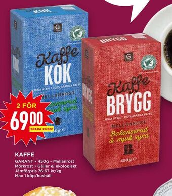 Willys Kaffe erbjuda
