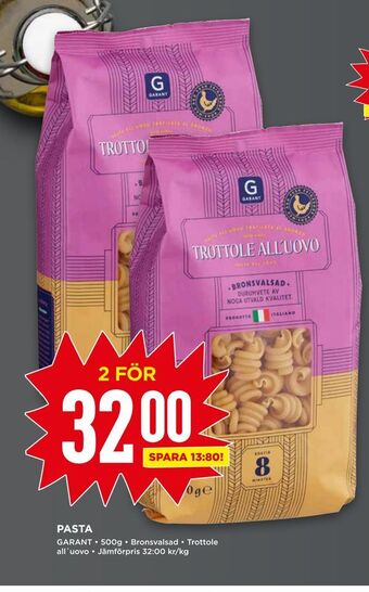 Willys Pasta erbjuda