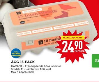 Willys Ägg 15-pack erbjuda