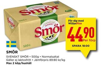 Willys Smör erbjuda
