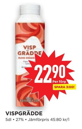 Willys Hemma Vispgrädde erbjuda