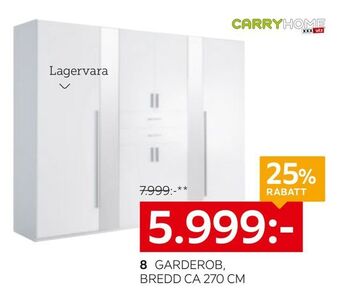XXXLutz Garderob, bredd erbjuda