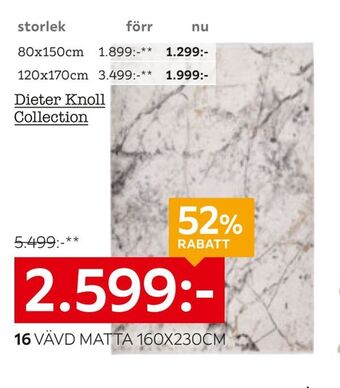 XXXLutz Vävd matta erbjuda