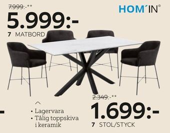 XXXLutz Stol/styck erbjuda