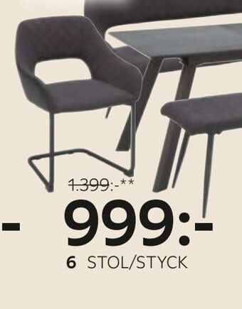 XXXLutz Stol/styck erbjuda