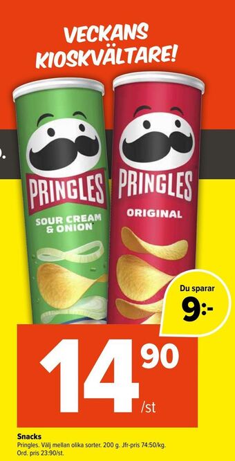 Coop Extra Snacks erbjuda