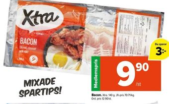 Coop Extra Bacon erbjuda