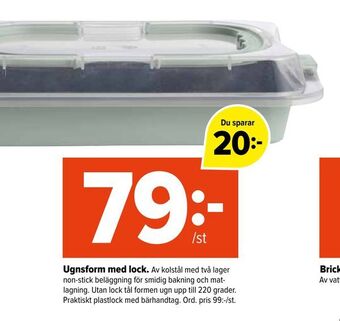 Coop Extra Ugnsform med lock erbjuda