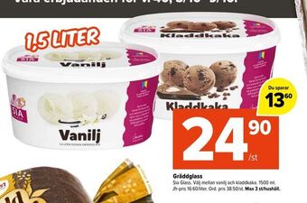 Coop Extra Gräddglass erbjuda