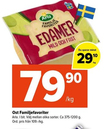 Coop Extra Ost familjefavoriter erbjuda