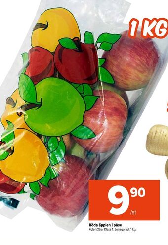 Coop Extra Röda äpplen i påse erbjuda