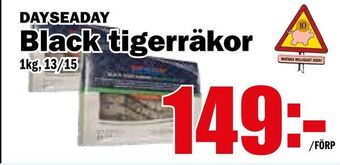Matdax Black tigerräkor erbjuda