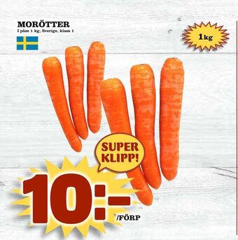 Nya Pulsen Morötter erbjuda