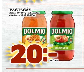 Nya Pulsen Pastasås erbjuda