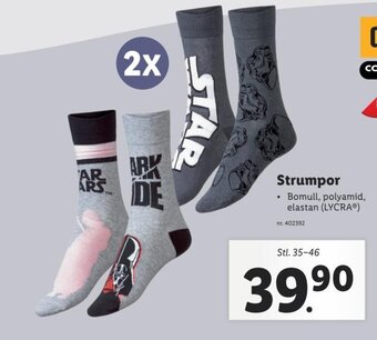 Lidl Strumpor erbjuda