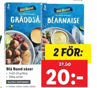 Lidl Blå Band såser erbjuda