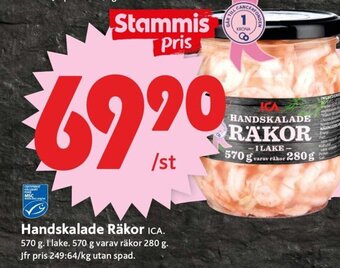 Handskalade Räkor
