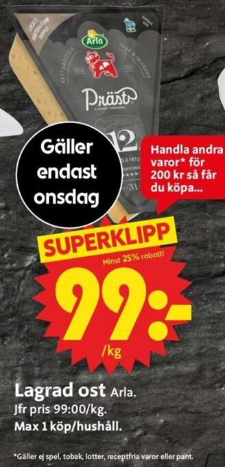 ICA Supermarket Lagrad Ost erbjuda