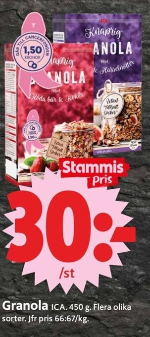 ICA Supermarket Granola erbjuda