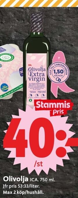 ICA Supermarket Olivolja erbjuda