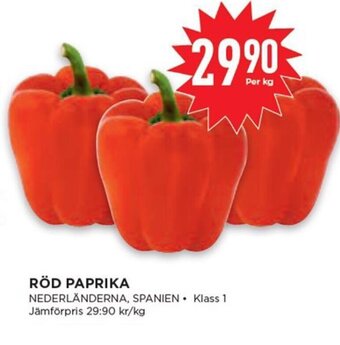 Willys Röd Paprika erbjuda
