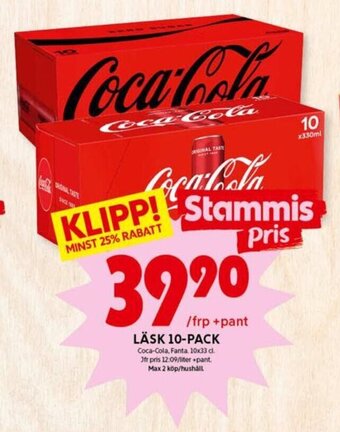 ICA Kvantum Läsk 10-pack erbjuda