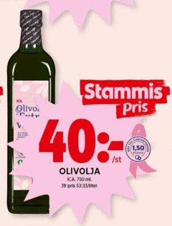 ICA Kvantum Olivolja erbjuda