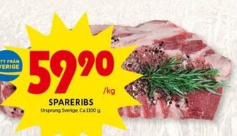 ICA Kvantum Spareribs erbjuda
