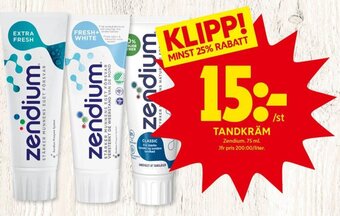 ICA Kvantum Tandkräm erbjuda