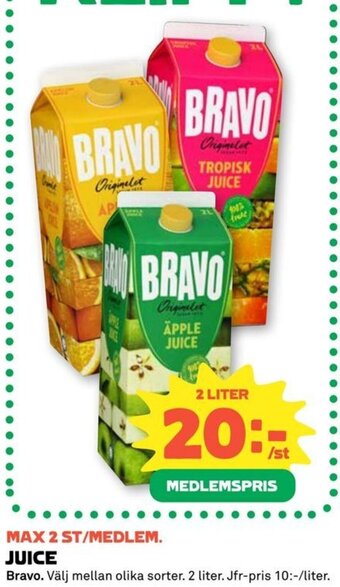 Coop Juice erbjuda