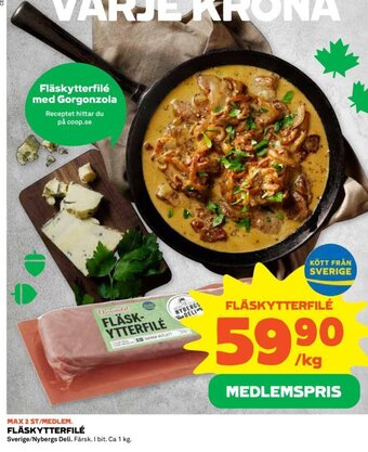 Coop Fläskytterfilé erbjuda