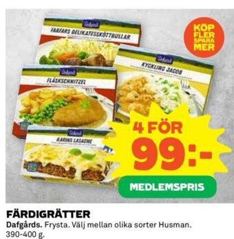 Coop Färdigrätter erbjuda