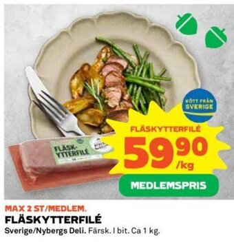 Coop Fläskytterfilé erbjuda