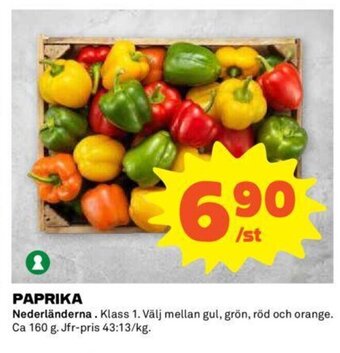 Coop Paprika erbjuda