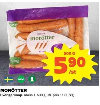 Coop Morötter erbjuda