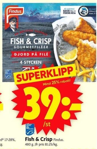 ICA Supermarket Fish&Crisp erbjuda