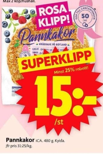 ICA Supermarket Pannkakor erbjuda