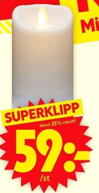 ICA Supermarket LED Blockljus erbjuda